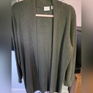 Cyrus Forest Green Knit Cardigan